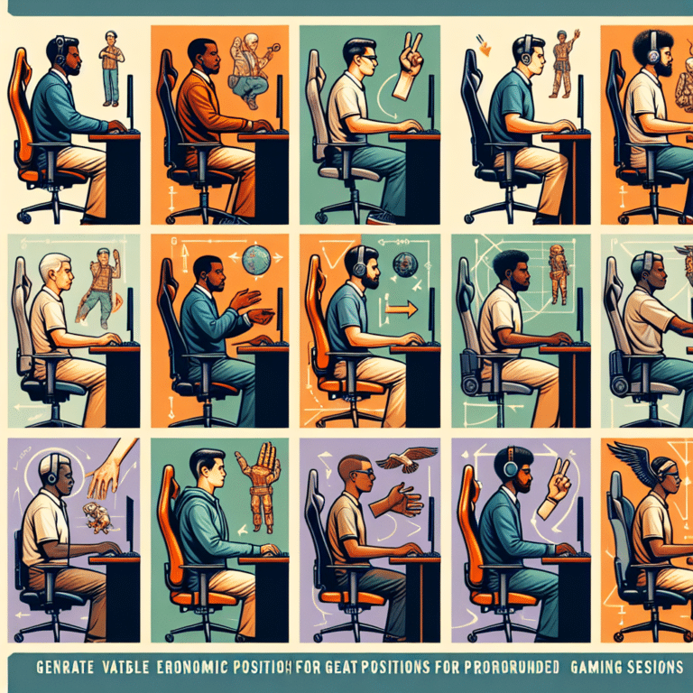 Ergonomic Positions for Long Gaming Sessions