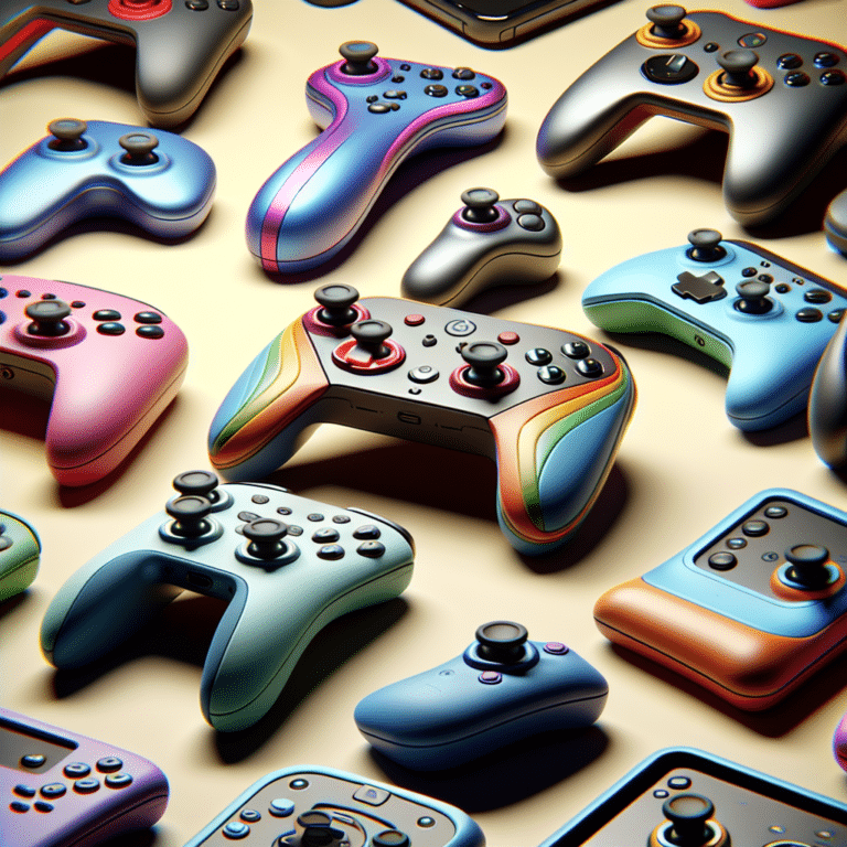 Ergonomic game controllers for mobile